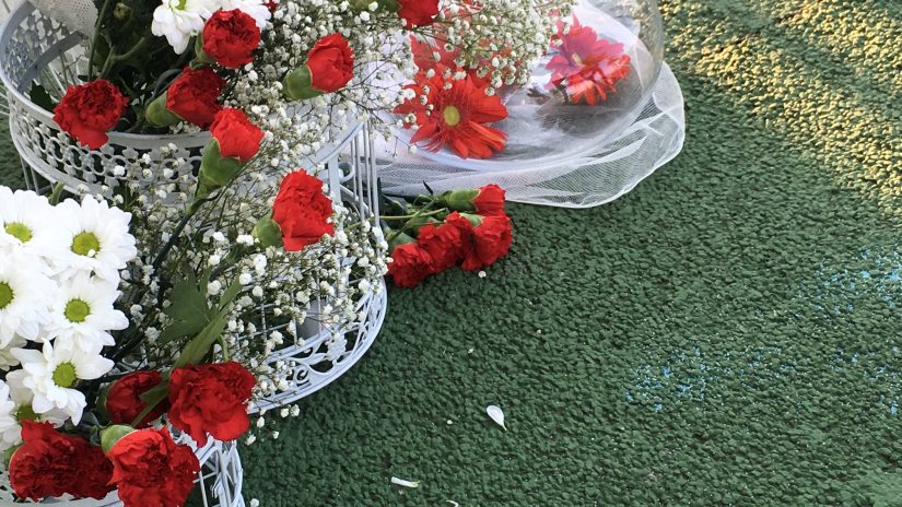 decoración floral para la celebración de boda, hacienda romero