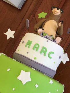 Bautizos tarta decorativa